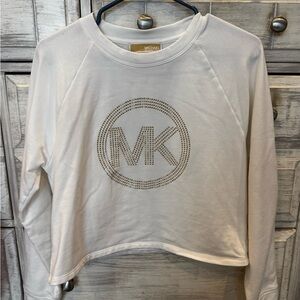 Michael Kors White Top with Gold Label